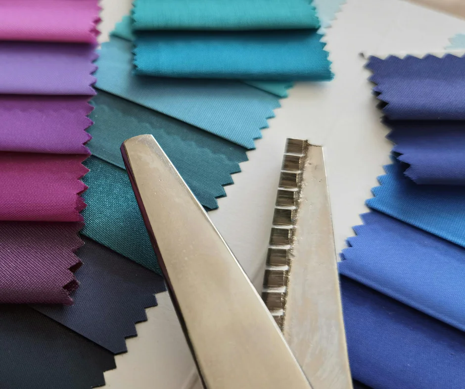 High-quality textile samples and materials used for Atire branded workwear and uniforms